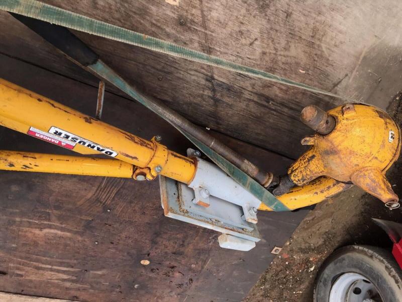 Tractor mounted Danuser post hole auger