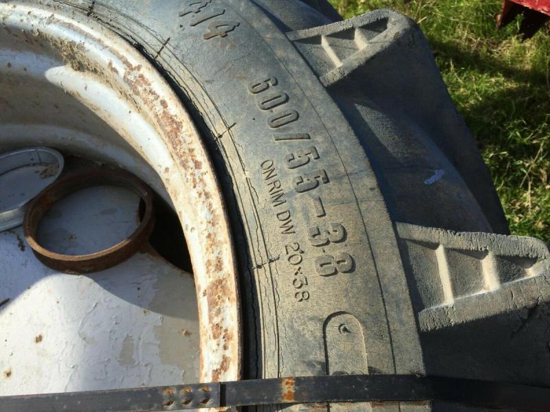Tractor tyres and wheels 600/55-38 £300 plus vat £360
