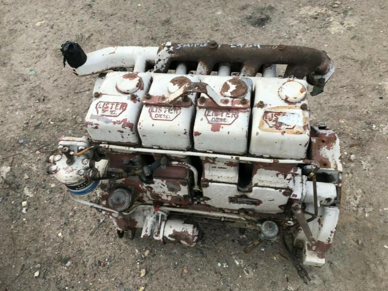 Lister 4 cylinder engine SR 4 - for spares £460 plus vat £552